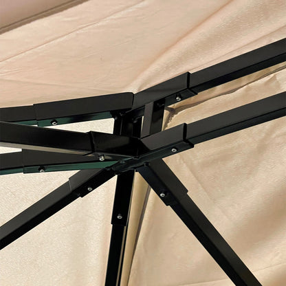 Garden Winds Replacement Canopy Top Cover Compatible with The Grand Patio 10x13 Gazebo - Riplock 350 - Slate Gray
