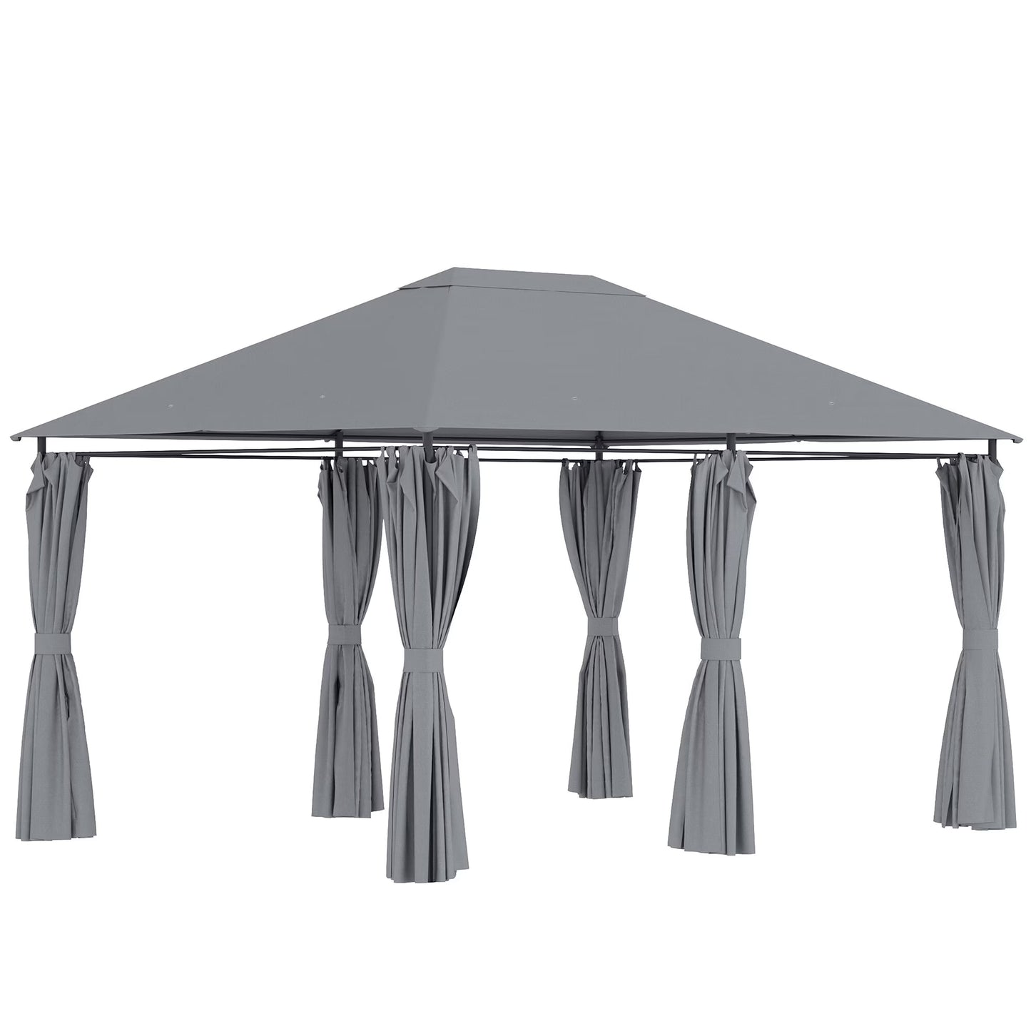DUOSONG Outsunny 9Ft Patio Umbrella With Push Button Tilt And Crank, Ruffled Outdoor Market Table Umbrella With Tassles And 8 Ribs, For Garden, Deck, Pool, Tan Tan Polyester Garden & Outdoor Canopies