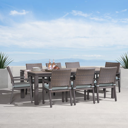 Milea 9-piece Outdoor Patio Dining Set