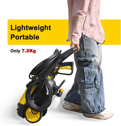 Aceup Energy 4000 PSI 2.6GPM Portable Electric Pressure Washer for Cars Fences Patios Driveways, Lightweight