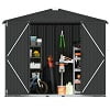 SYNGAR 6' x 4' Outdoor Storage Shed, Metal Garden Shed with Lockable Doors, Tools Storage Shed for Backyard, Patio, Lawn, D9094