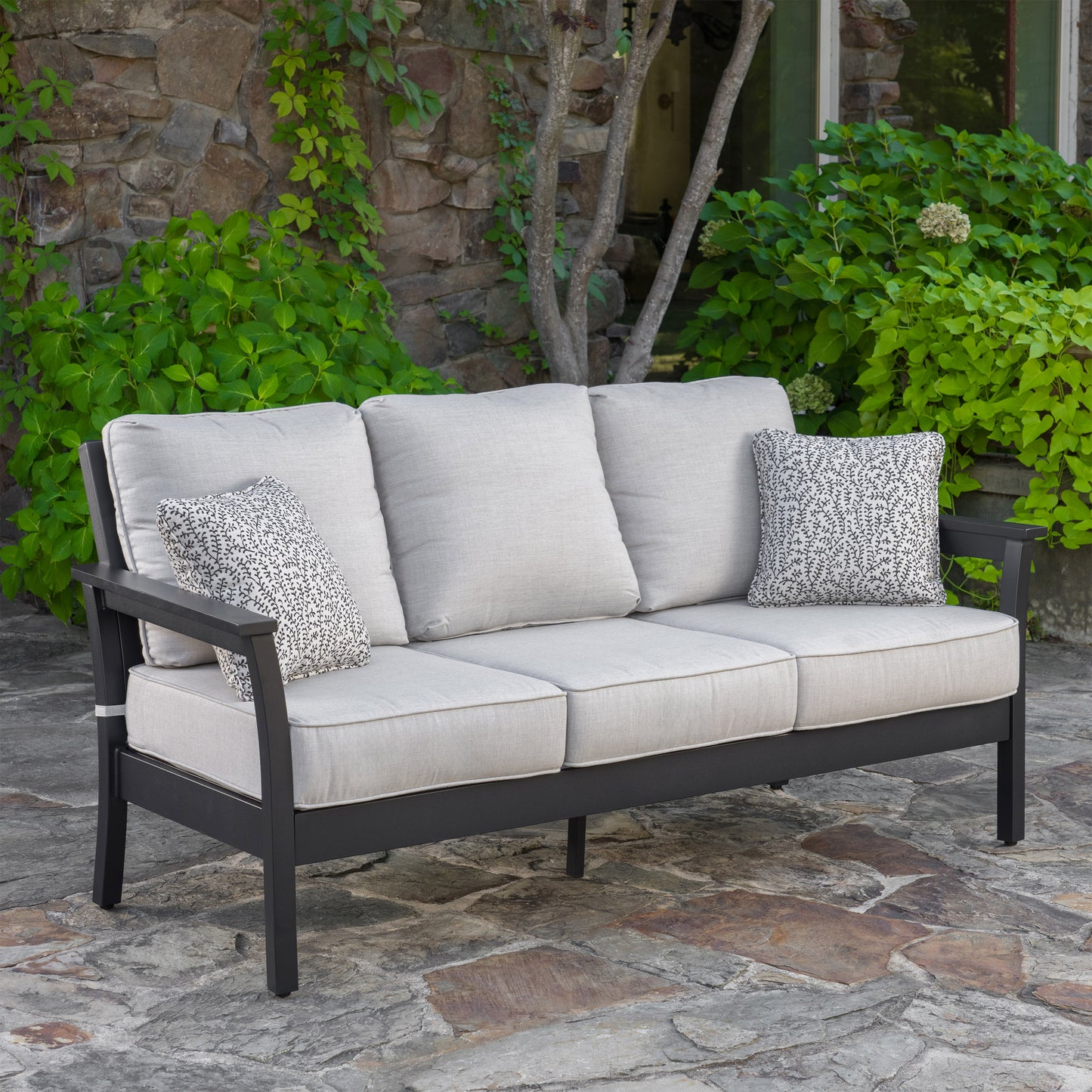 SunVilla Fairchild 4-piece Fire Outdoor Patio Seating Set