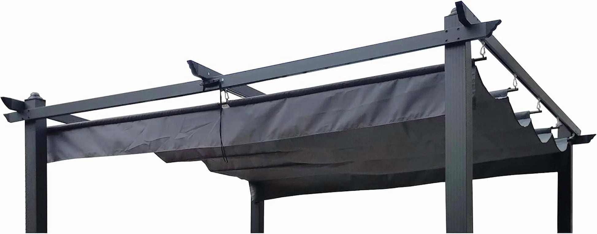 Outdoor Patio Pergola Replacement Canopy Top Cover Gazebo Replacement Shade Cover (Gray-for 13x10 Ft Pergola Frame)