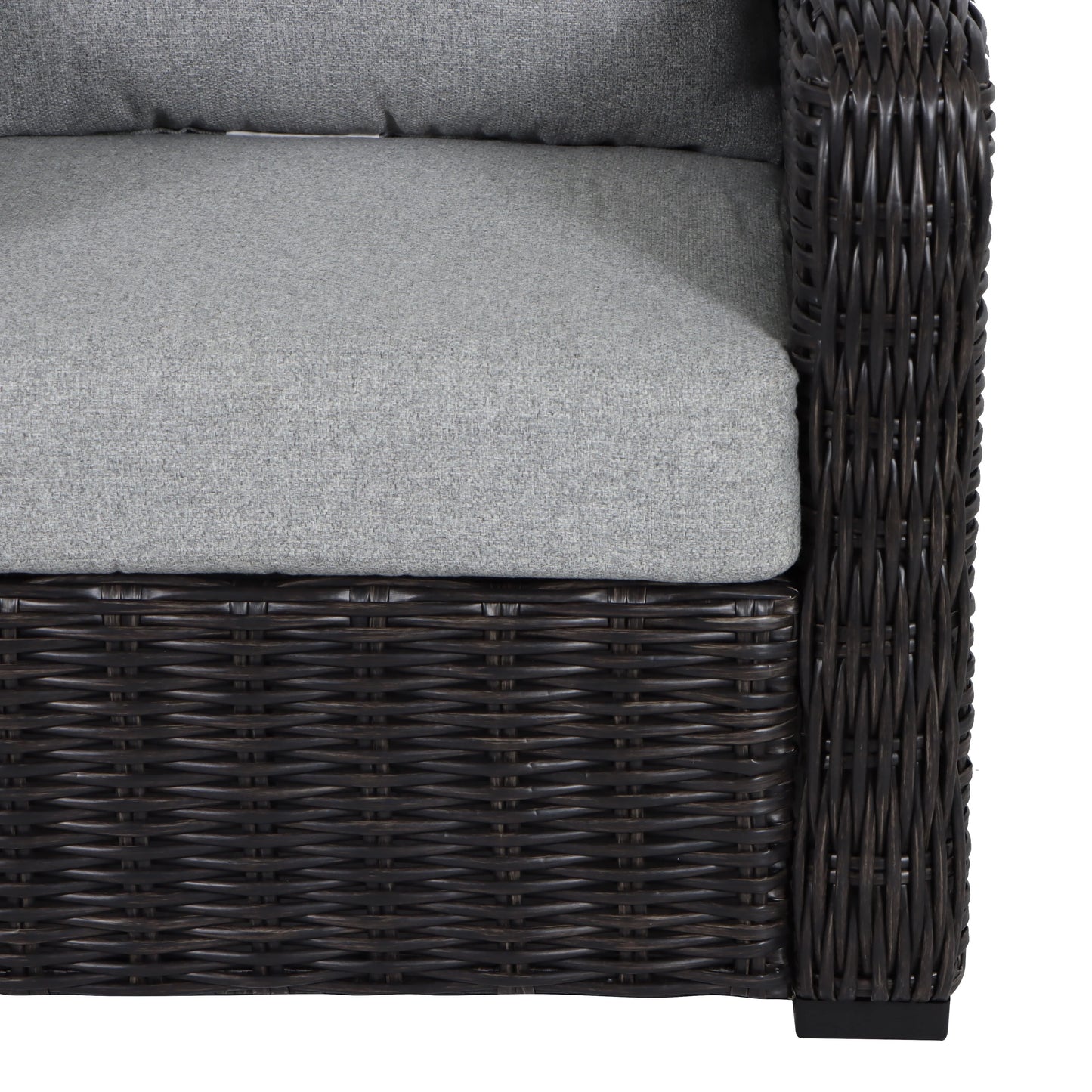 Better Homes & Gardens Bellamy 2-Pack Outdoor Wicker Club Lounge Patio Chairs, Dark Brown