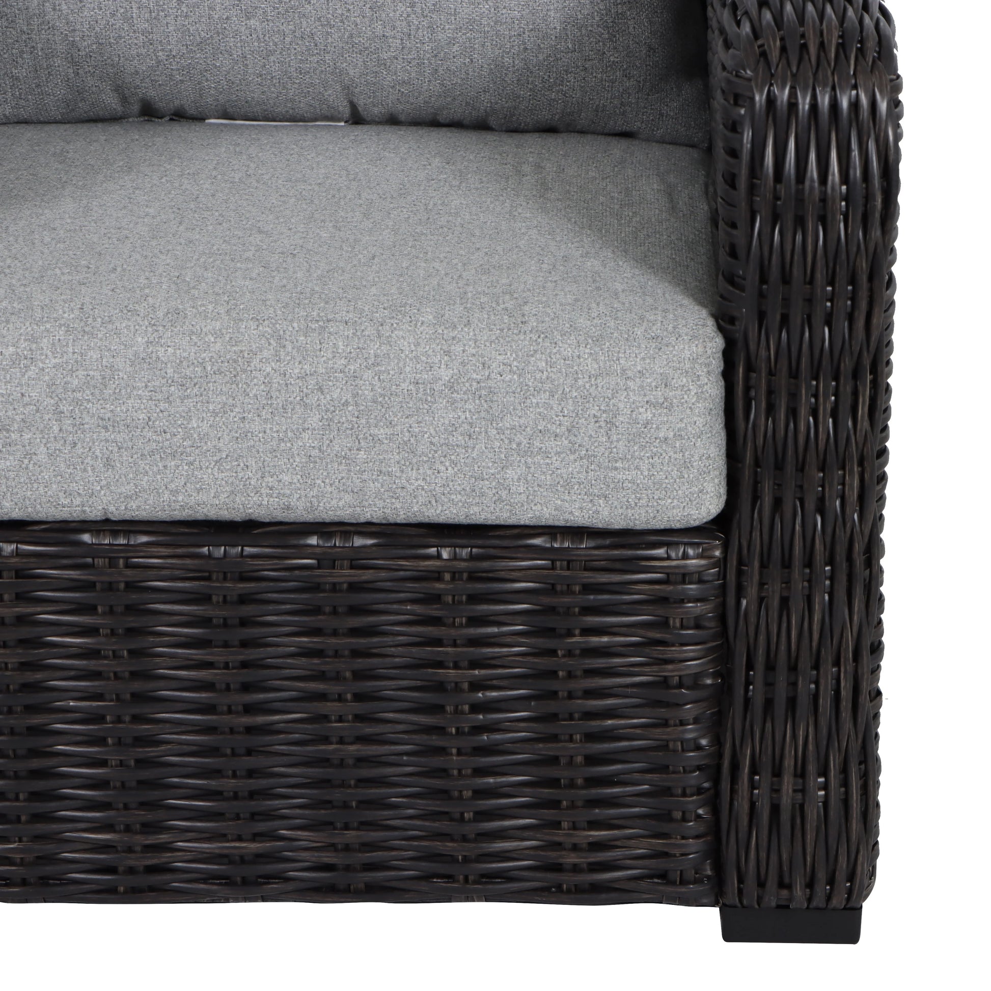 Better Homes & Gardens Bellamy 2-Pack Outdoor Wicker Club Lounge Patio Chairs, Dark Brown