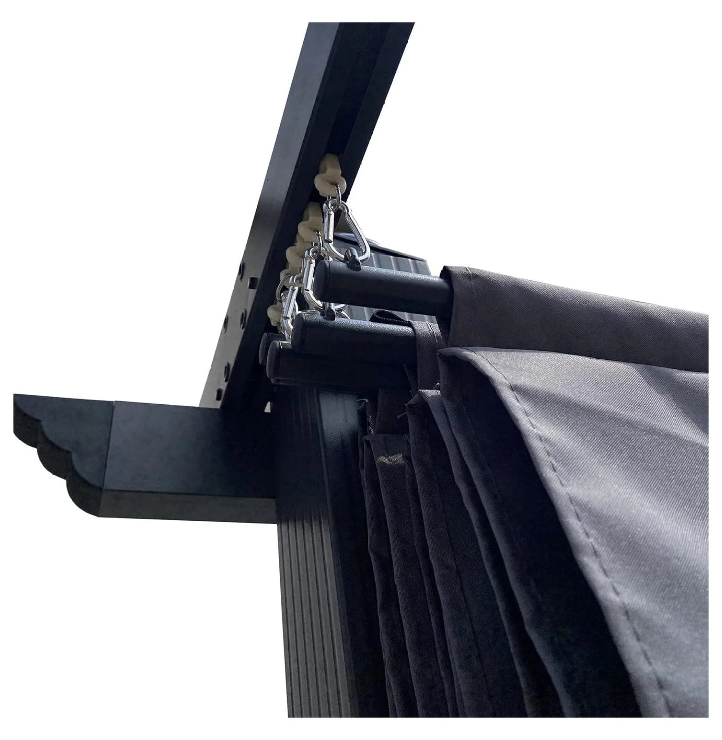 Pergola Replacement Canopy Top Cover - 10x10 Ft Patio Gazebo Shade Cover (Gray) - Weather Resistant Polyester Canopy Only, Metal Frame Not Included