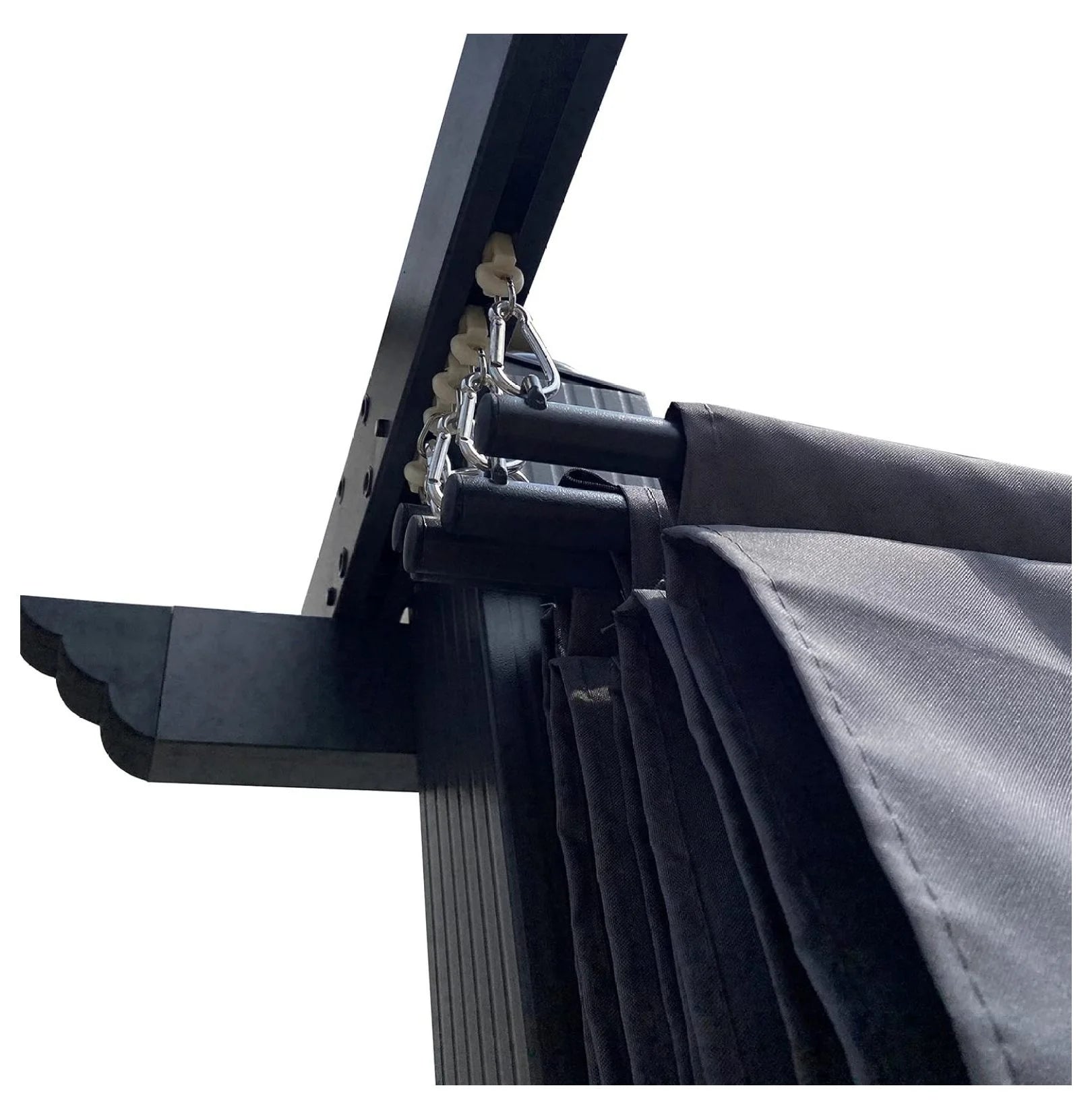 Pergola Replacement Canopy Top Cover - 10x10 Ft Patio Gazebo Shade Cover (Gray) - Weather Resistant Polyester Canopy Only, Metal Frame Not Included