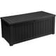 Dextrus 120 Gallon Outdoor Storage Deck Box, Large Resin Patio Storage for Outdoor Pillows, Garden Tools and Pool Supplies, Waterproof, Lockable (Black)