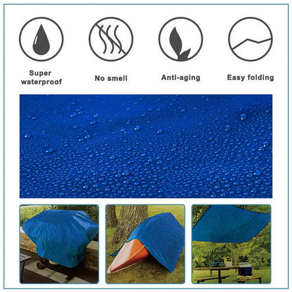Waterproof Canvas Fabric Heavy Duty Outdoor 60Inches Patio Awning Canopy Cover UV Protection