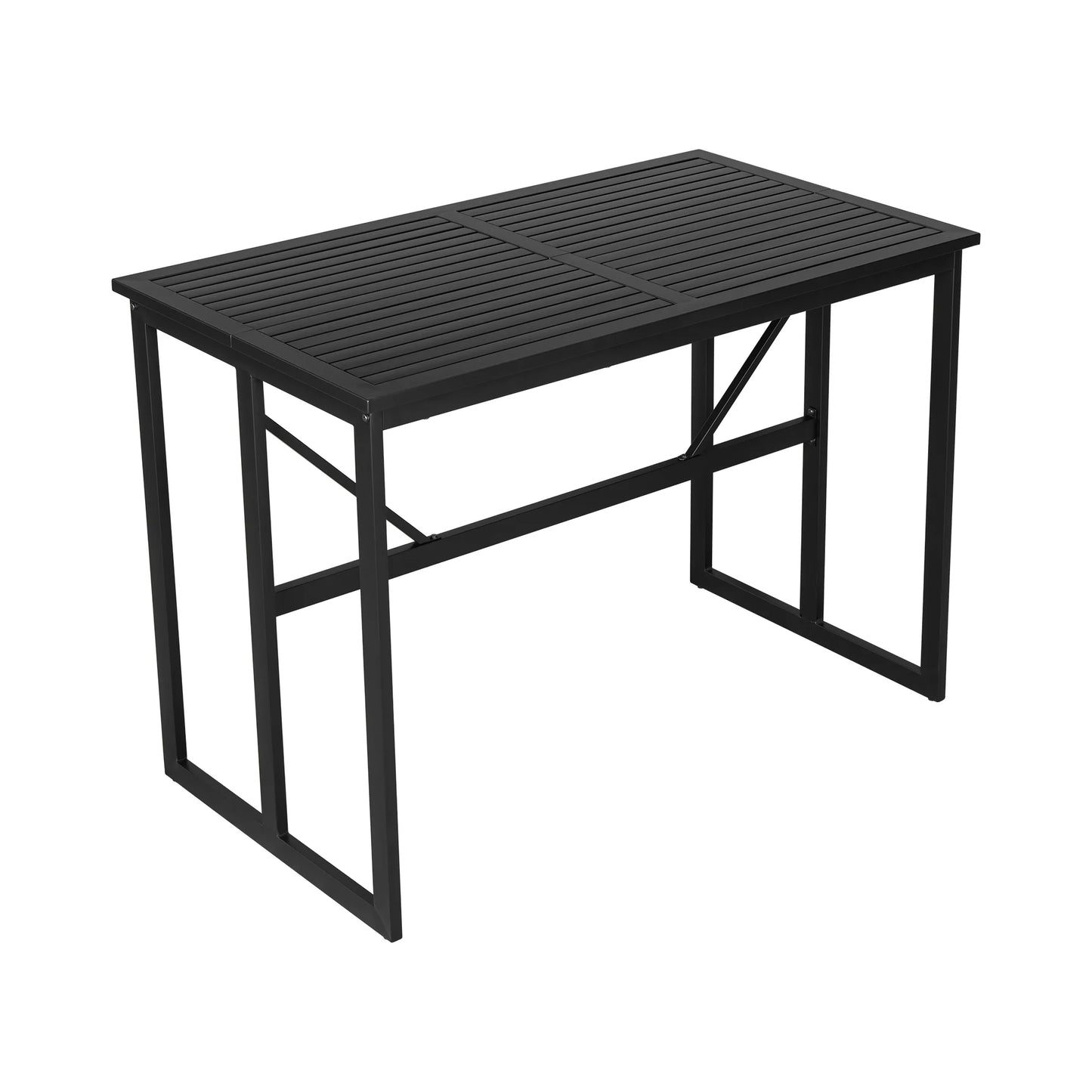 Harper & Bright Designs Iron Outdoor Counter Height Dining Set for 4, 5 Pieces All-Weather Patio Dining Furniture Set with Table and 4 Chairs for Pub Backyard Balcony Garden, Gray