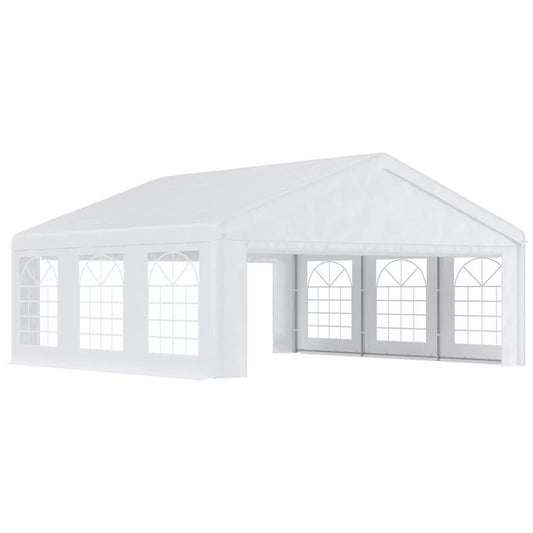 Demi Bonn 20 x 20 ft Party Tent, Wedding Tent, Outdoor Heavy Duty Canopy with Sidewalls, Patio Gazebo Pavilion Shelter Canopies for Event, White