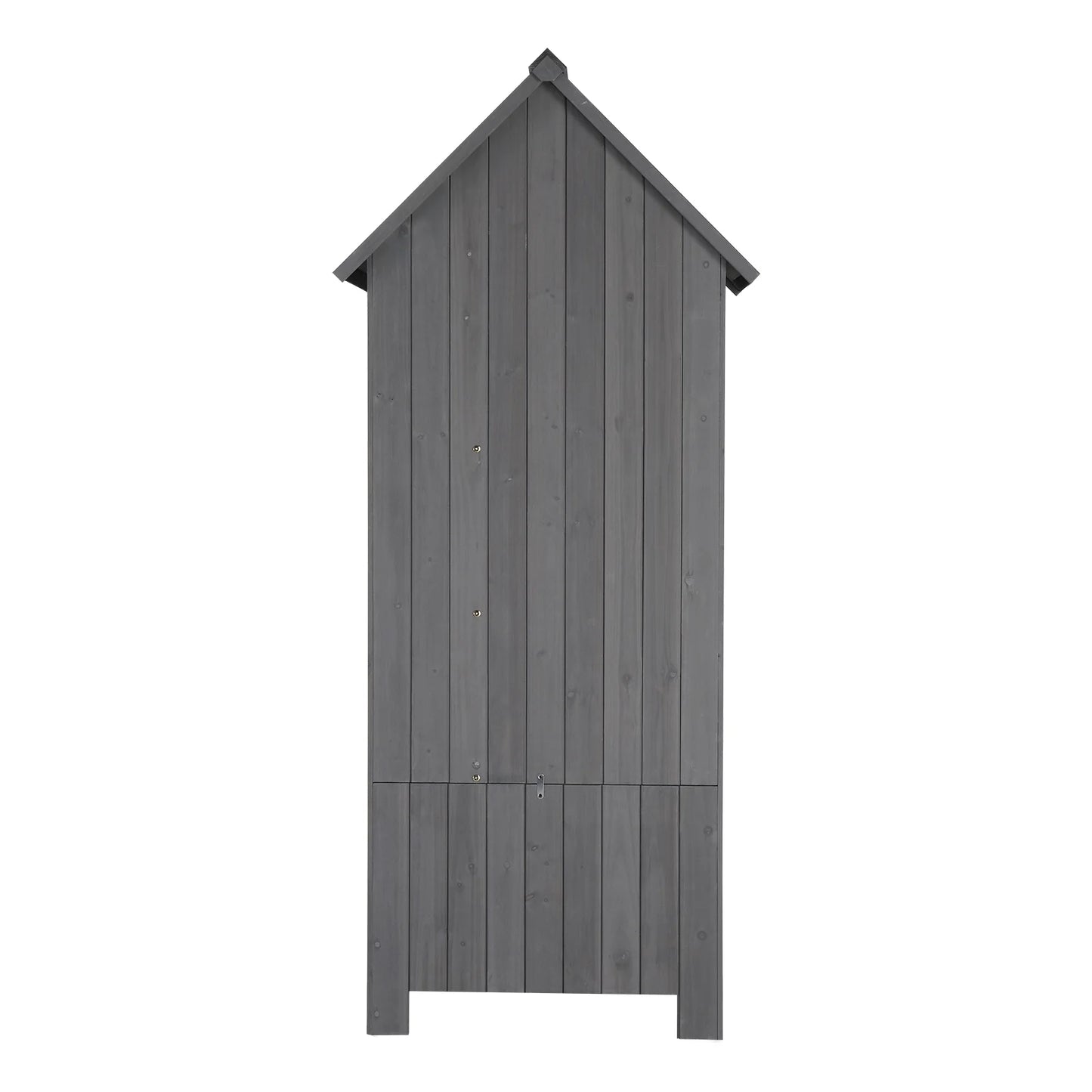 iTopRoad 70in Outdoor Storage Shed for Garden Tools, Wooden Patio Shed Lockers