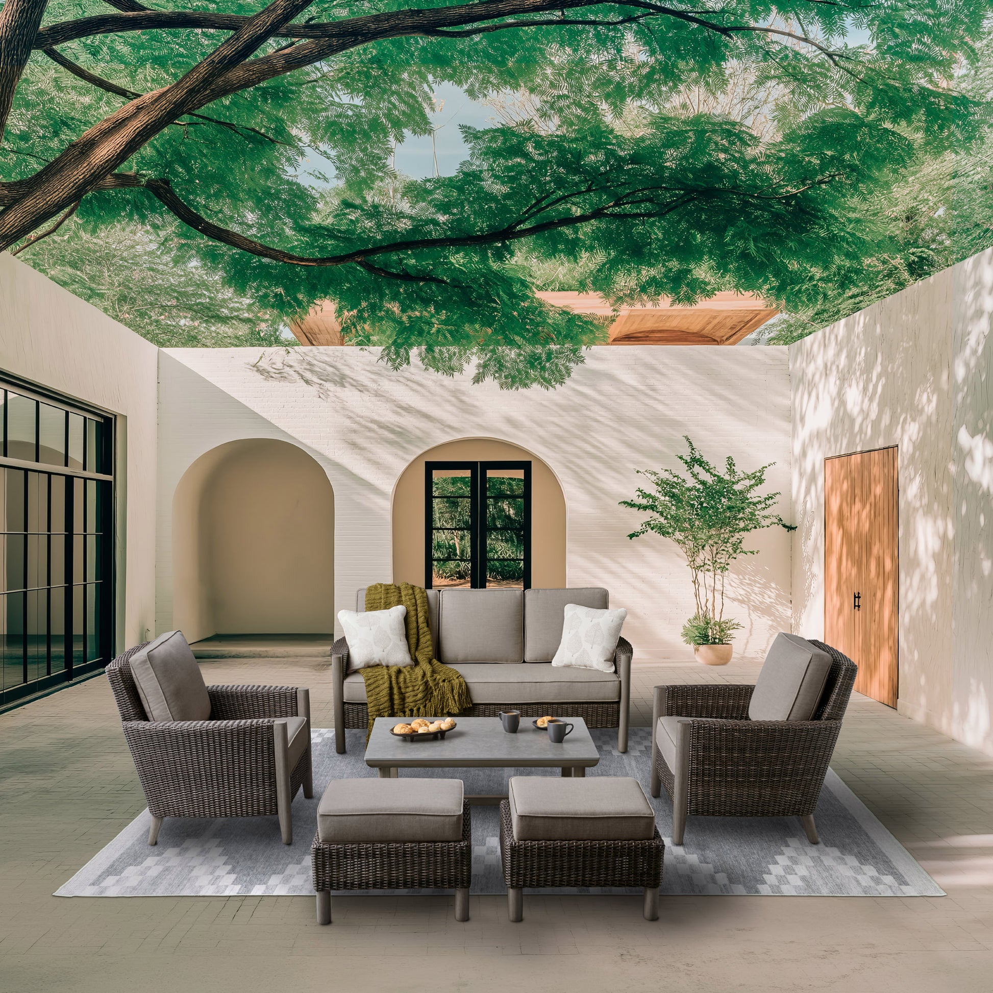 Agio Parkfield 6-piece Outdoor Patio Deep Seating Set