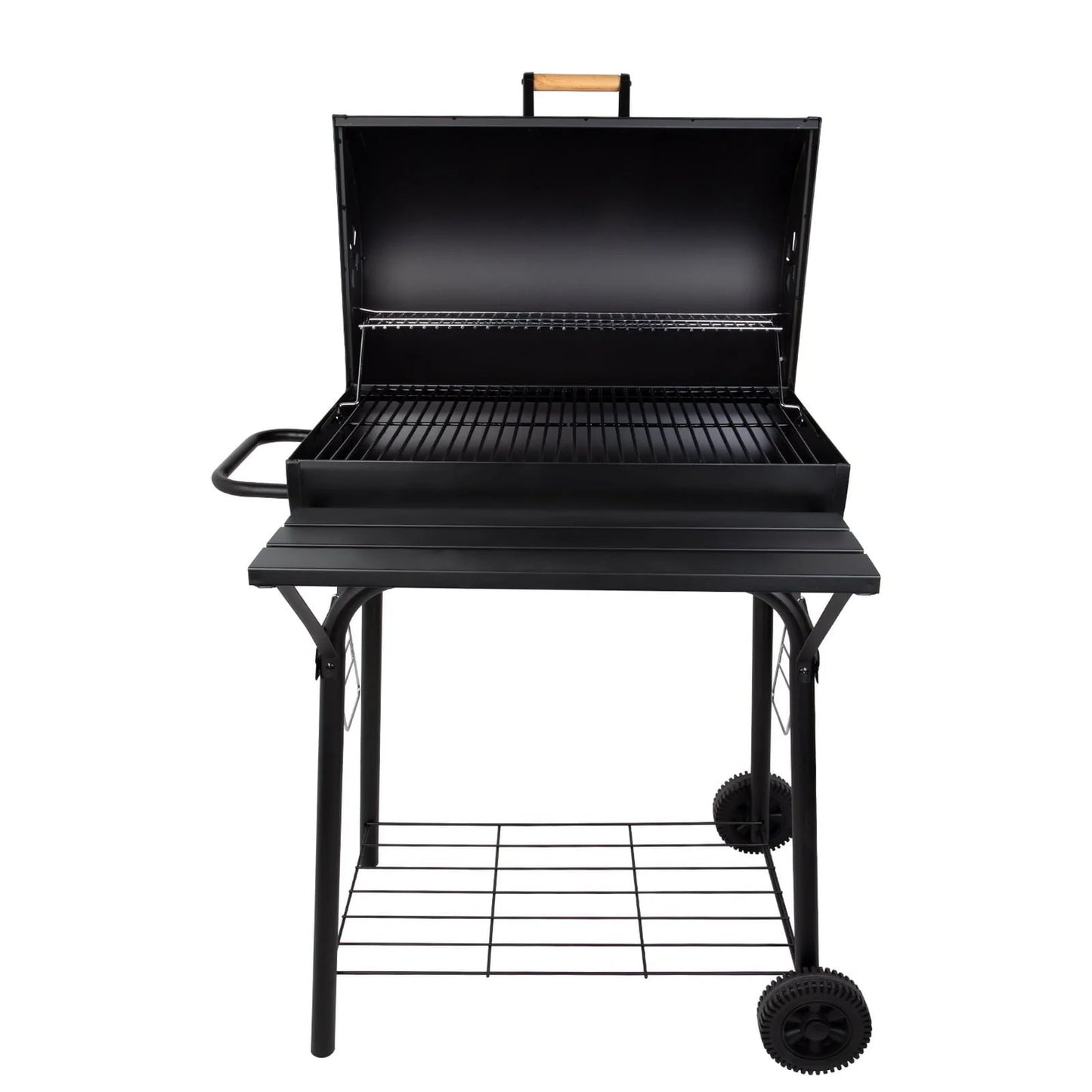 Uten Charcoal Grill Outdoor BBQ Smoker Picnic Camping Patio Backyard Cooking, Black