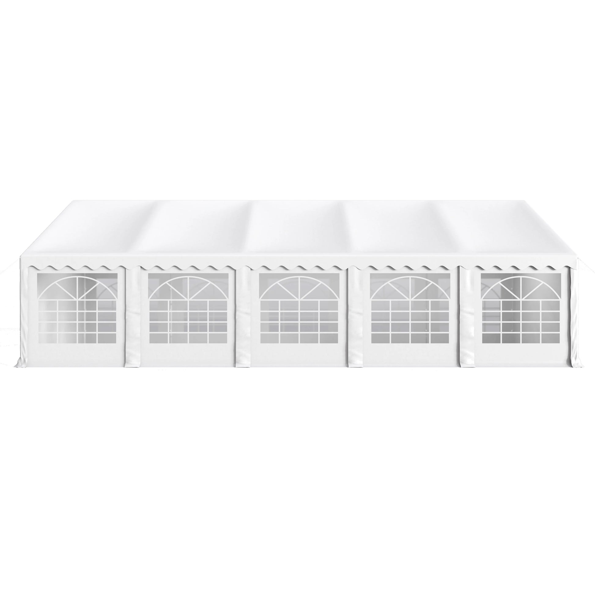 MAISON ARTS 16'X32' Party Tent Heavy Duty Wedding Party Tent Outdoor Patio Tent Outdoor Gazebo Event Shelter Canopy with Carry Bags 16X32FT - White