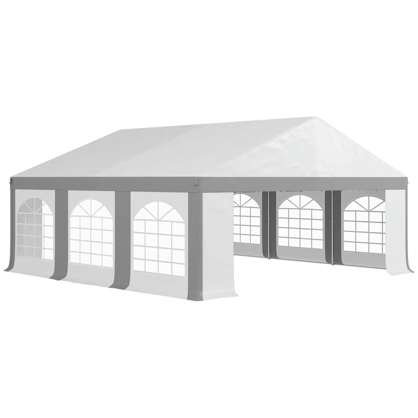 Demi Bonn 20 x 20 ft Party Tent, Wedding Tent, Outdoor Heavy Duty Canopy with Sidewalls, Patio Gazebo Pavilion Shelter Canopies for Event, White