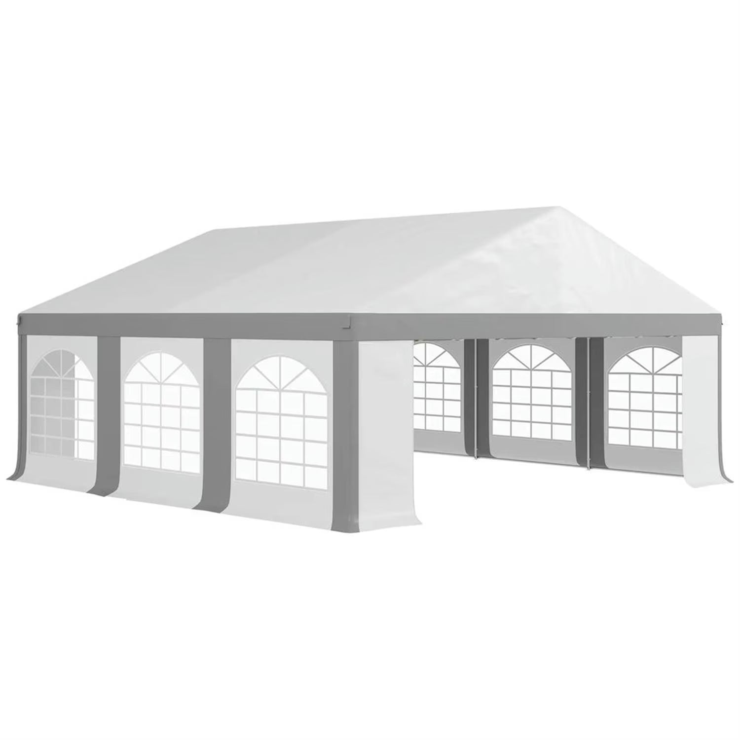 Demi Bonn 20 x 20 ft Party Tent, Wedding Tent, Outdoor Heavy Duty Canopy with Sidewalls, Patio Gazebo Pavilion Shelter Canopies for Event, White