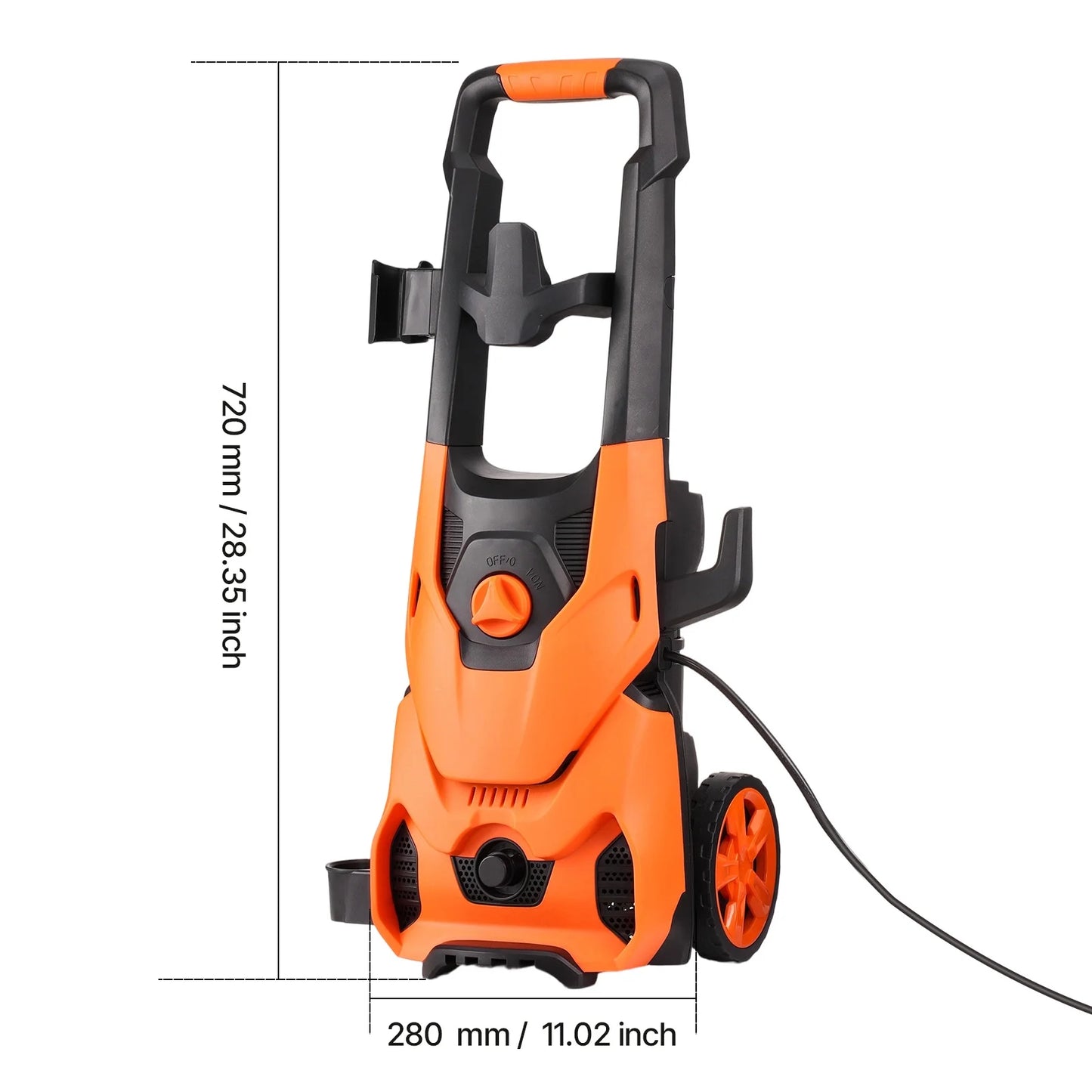 VEVOR Electric Pressure Washer, 4200 PSI Max 2.8 GPM Power Washer with 20 ft Hose, 4 Quick-Connect Nozzles and Foam Cannon, Suitable for Cars, Fences, Driveways, Patios