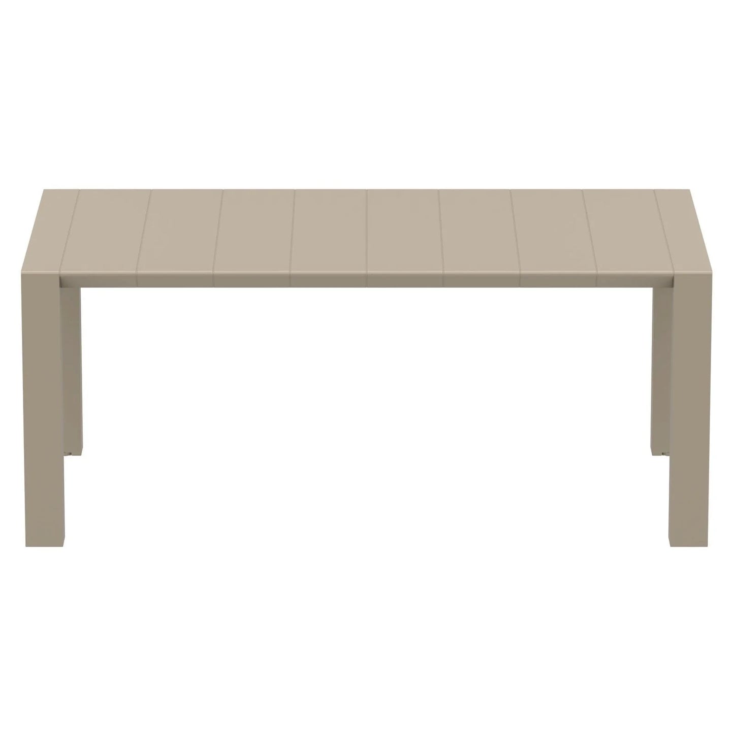 Compamia Vegas 70-86 in. Extendable Polypropylene Patio Dining Table