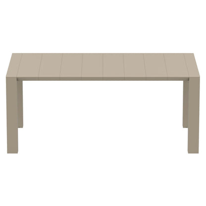 Compamia Vegas 70-86 in. Extendable Polypropylene Patio Dining Table