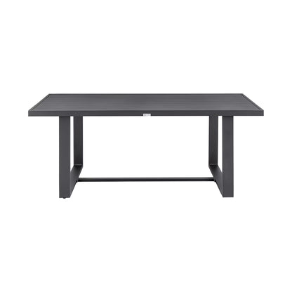 Menorca Outdoor Patio Dining Table in Aluminum