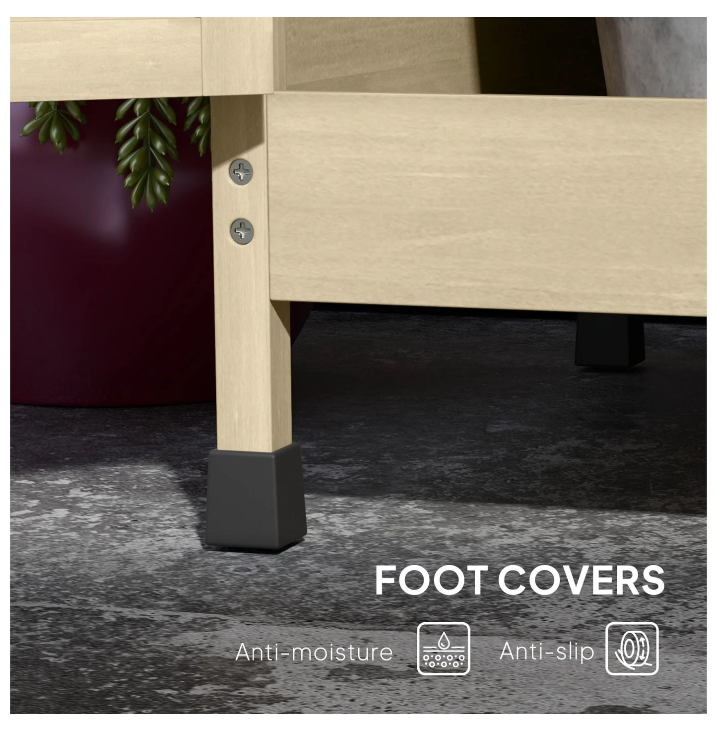 Wooden Potting Bench with Storage, Sink & Tap - Outdoor Gardening Station for Patio, Backyard, Balcony - Natural Finish