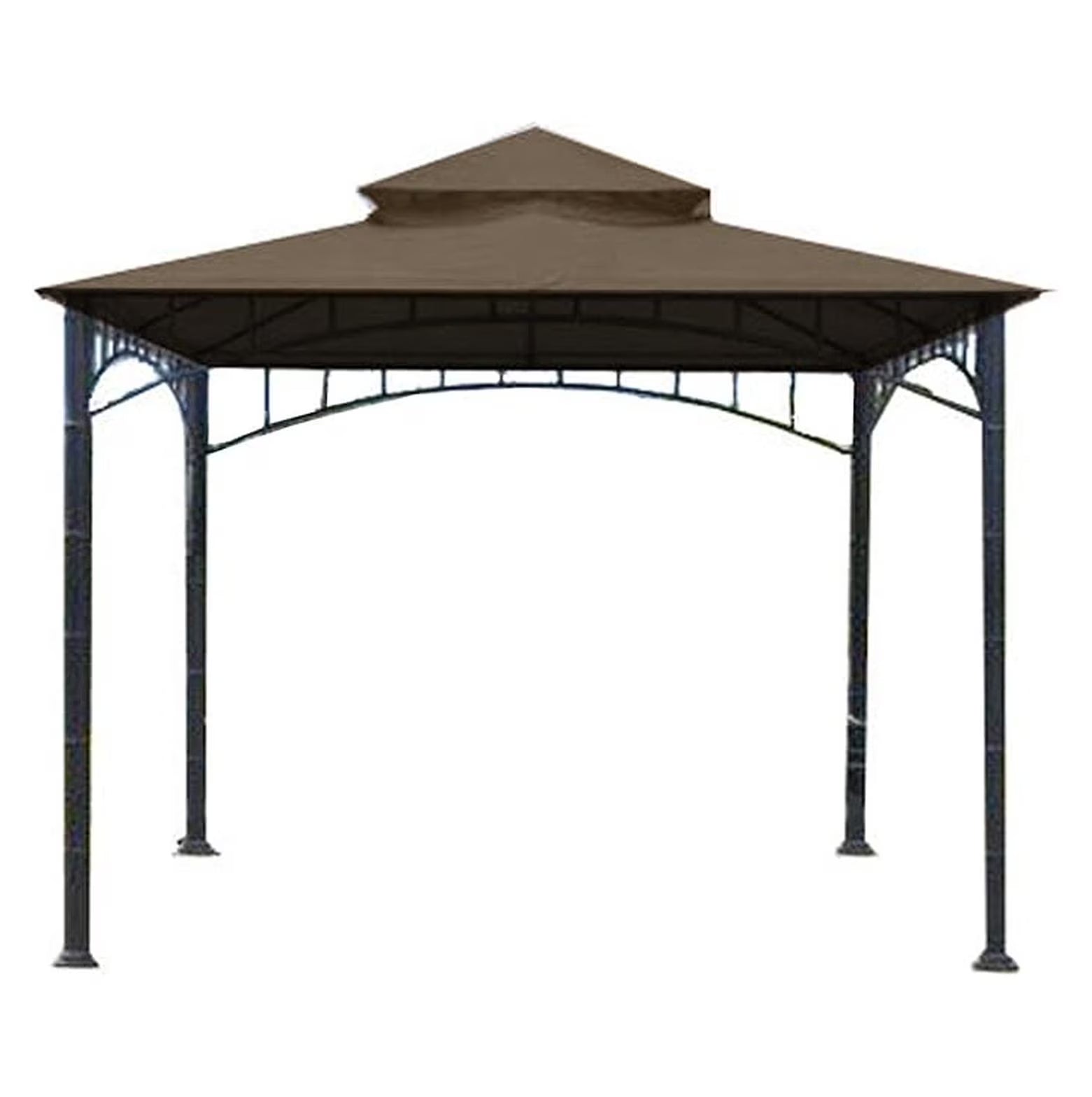 Madaga Gazebo Replacement Canopy - RipLock 350 Nutmeg - 10x10 ft - Water Resistant - Outdoor Patio Cover