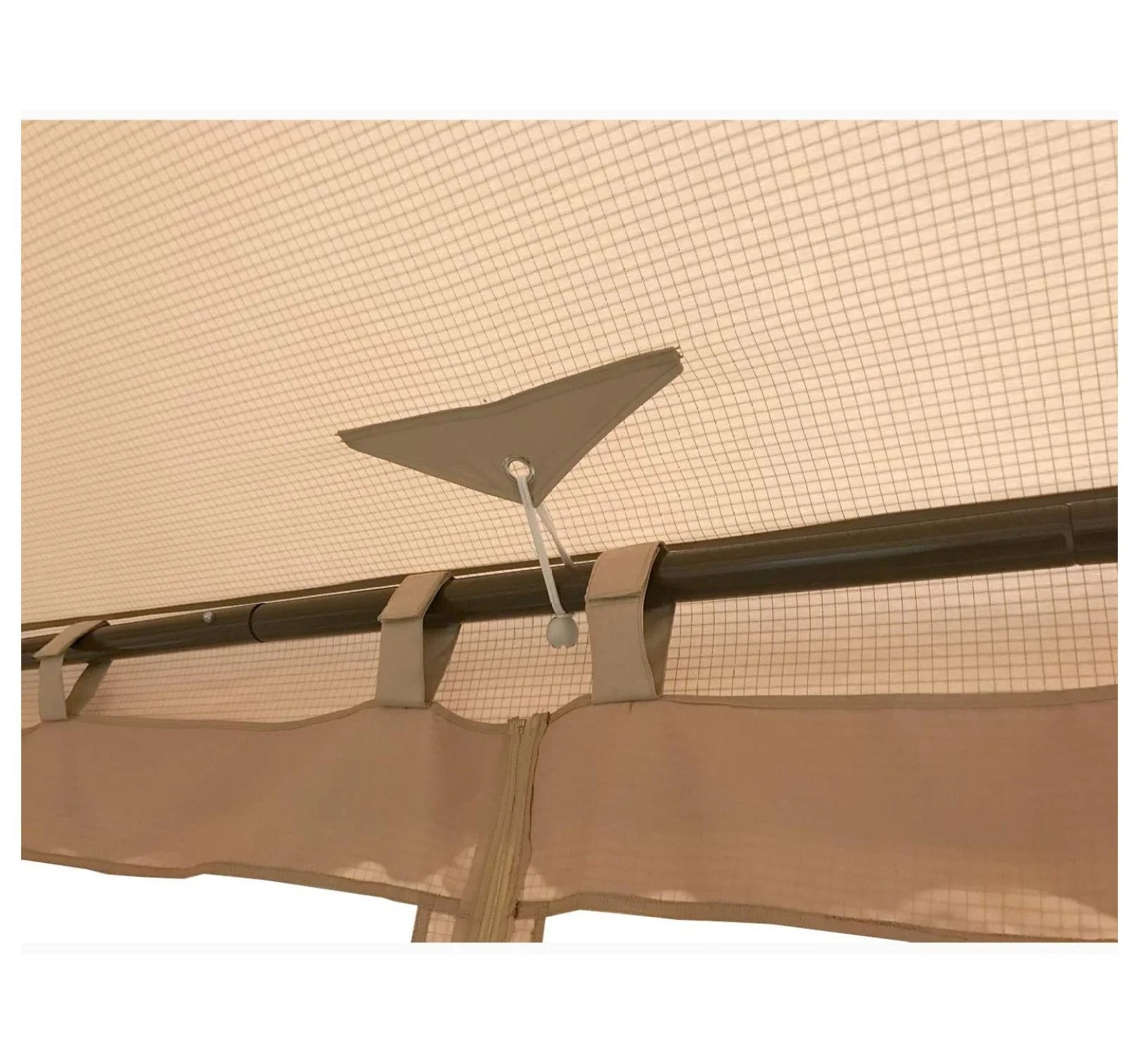 ABBA Patio 10x10 Gazebo Replacement Canopy - RipLock 500 Top Cover Beige
