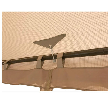 ABBA Patio 10x10 Gazebo Replacement Canopy - RipLock 500 Top Cover Beige