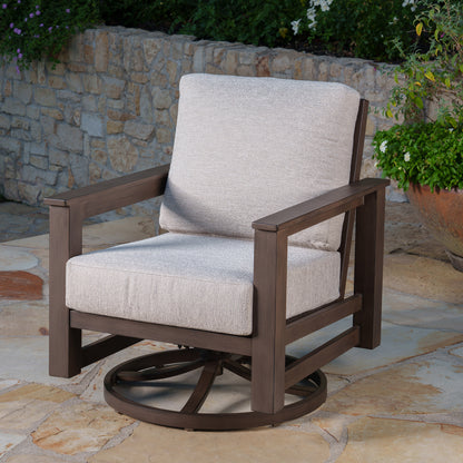 SunVilla Royce 4-piece Fire Outdoor Patio Seating Set
