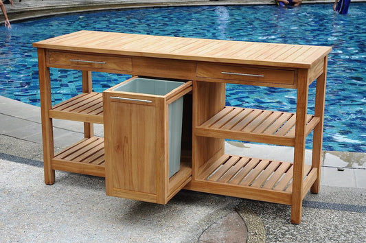 Grade A Teak Wood Outdoor Patio Solvang Teak Buffet