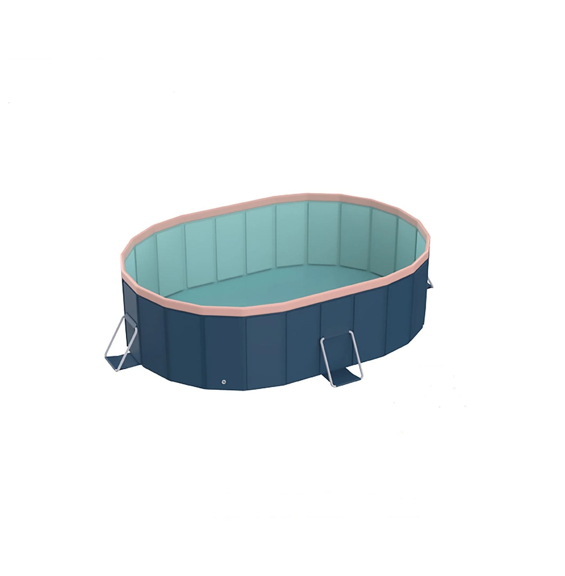 3.65m PVC Folding Pool - Outdoor Swimming Pool for Patio, Beach & Garden - Durable, Non-Inflatable, Easy Setup & Storage