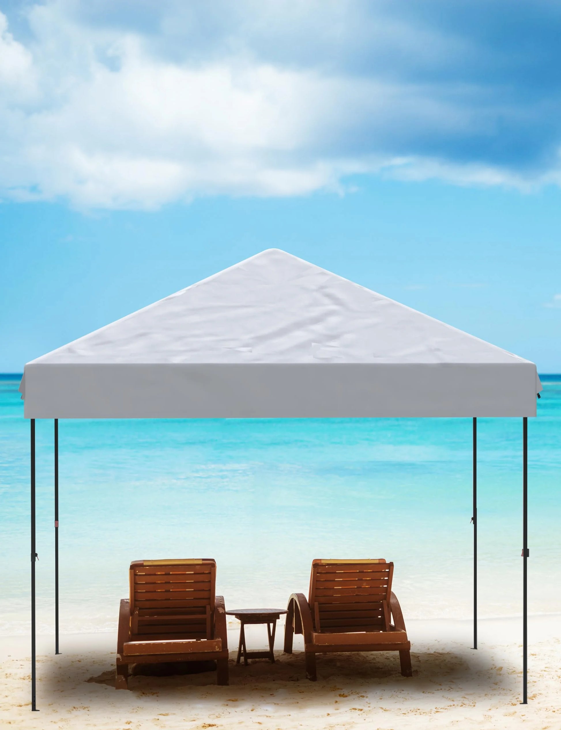 Danolapsi 10x10 Ft Pop Up Canopy Tent Easy One Person Set-up,Easy Outdoor Sun Shade,Instant Portable Shelter with 4 Stakes,4 Ropes,4 Sandbags for Patio, Outdoor Activities
