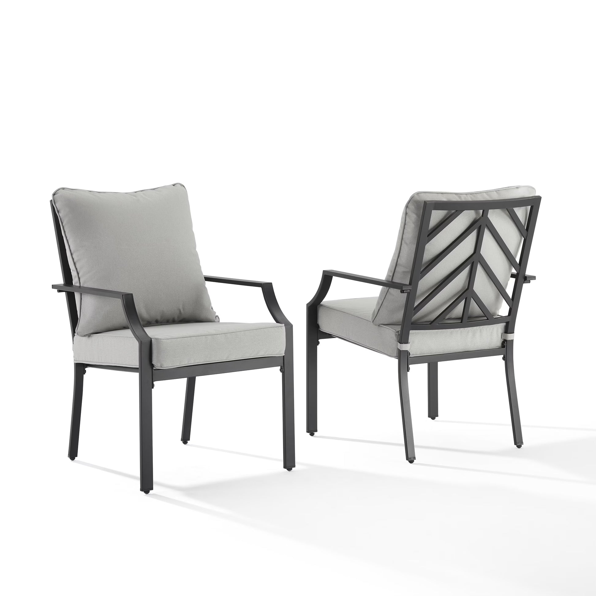 Crosley Furniture Otto 2-Piece Outdoor Chair Set, Dining Patio Chairs for Deck, Backyard