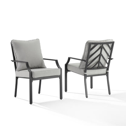 Crosley Furniture Otto 2-Piece Outdoor Chair Set, Dining Patio Chairs for Deck, Backyard