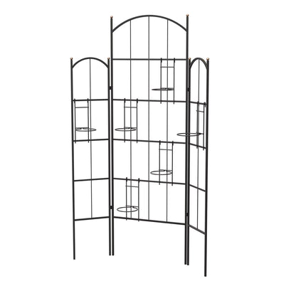 Panacea Heavy Duty Metal Expandable Trellis Privacy Screen for Patio and Planter Trellises