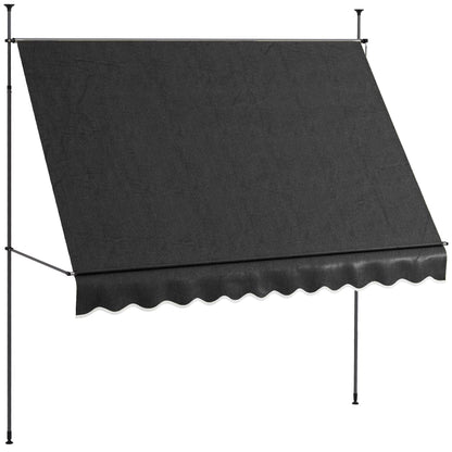DUOSONG Outsunny Slant Leg Pop Up Canopy Tent With Netting And Carry Bag, Instant Sun Shelter, Tents For Parties, Height Adjustable, For Outdoor, Garden, Patio, (11.5'X11.5' Base/10'X10' Top),