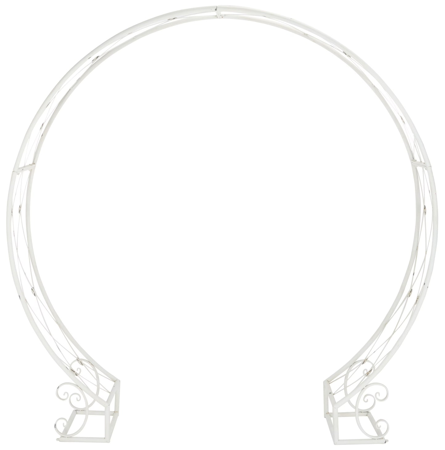 SAFAVIEH Mizell Outdoor Patio Moon Gateway, Antique White
