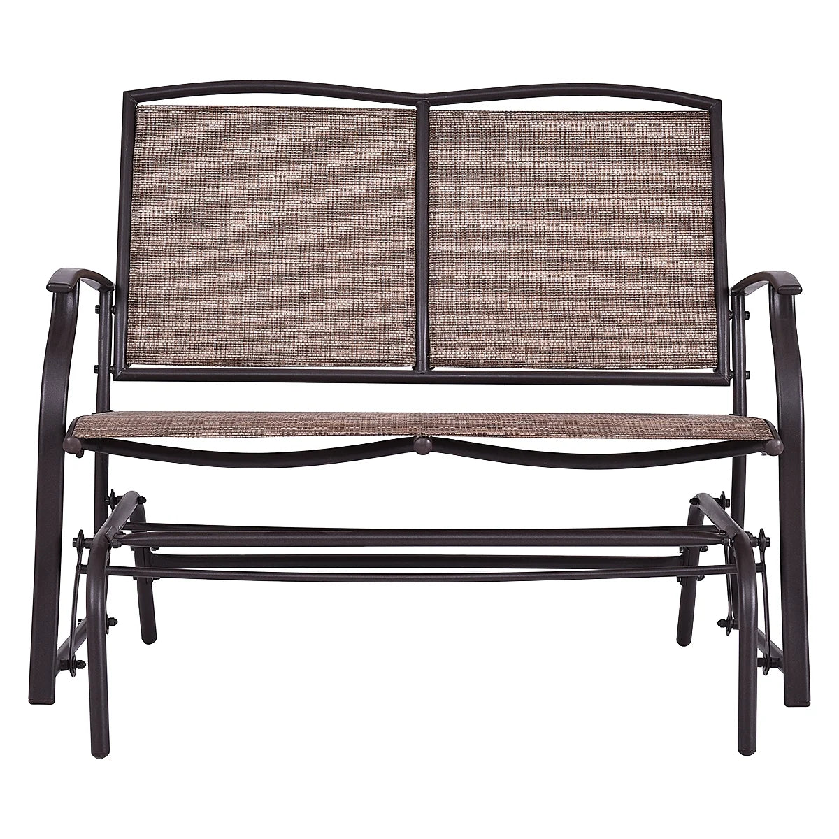 Costway Patio Glider Outdoor Rocking Bench Double 2 Person Chair Loveseat Armchair Backyard