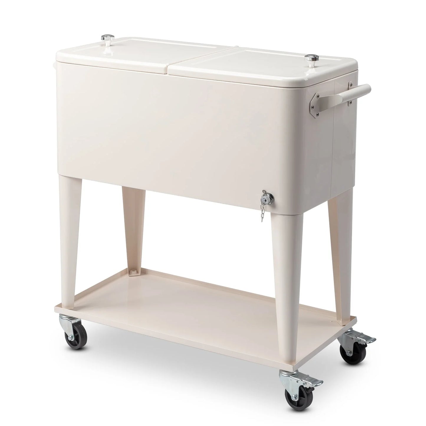 UBesGoo Patio Cooler Cart Keep Your Beverages Cold and Refreshing with this Convenient Rolling Cooler Cart,Rolling Cooler Cart