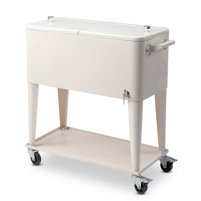 UBesGoo Patio Cooler Cart Keep Your Beverages Cold and Refreshing with this Convenient Rolling Cooler Cart,Rolling Cooler Cart