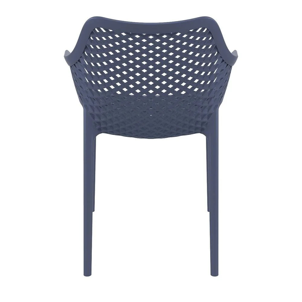 Compamia Air XL Outdoor Patio Dining Arm Chair in Dark Gray
