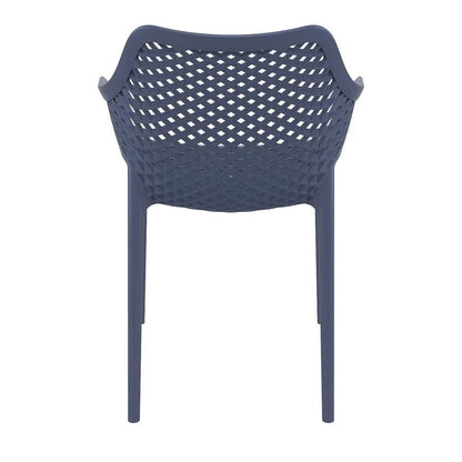 Compamia Air XL Outdoor Patio Dining Arm Chair in Dark Gray
