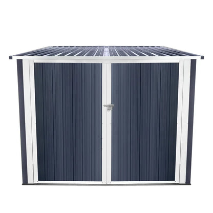 6.3' x 6.1' Outdoor Storage Shed Clearance, Metal Outdoor Storage Cabinet with Double Lockable Doors, Waterproof Tool Shed, Stores 4 Bikes, Backyard Shed for Garden, Patio, Lawn