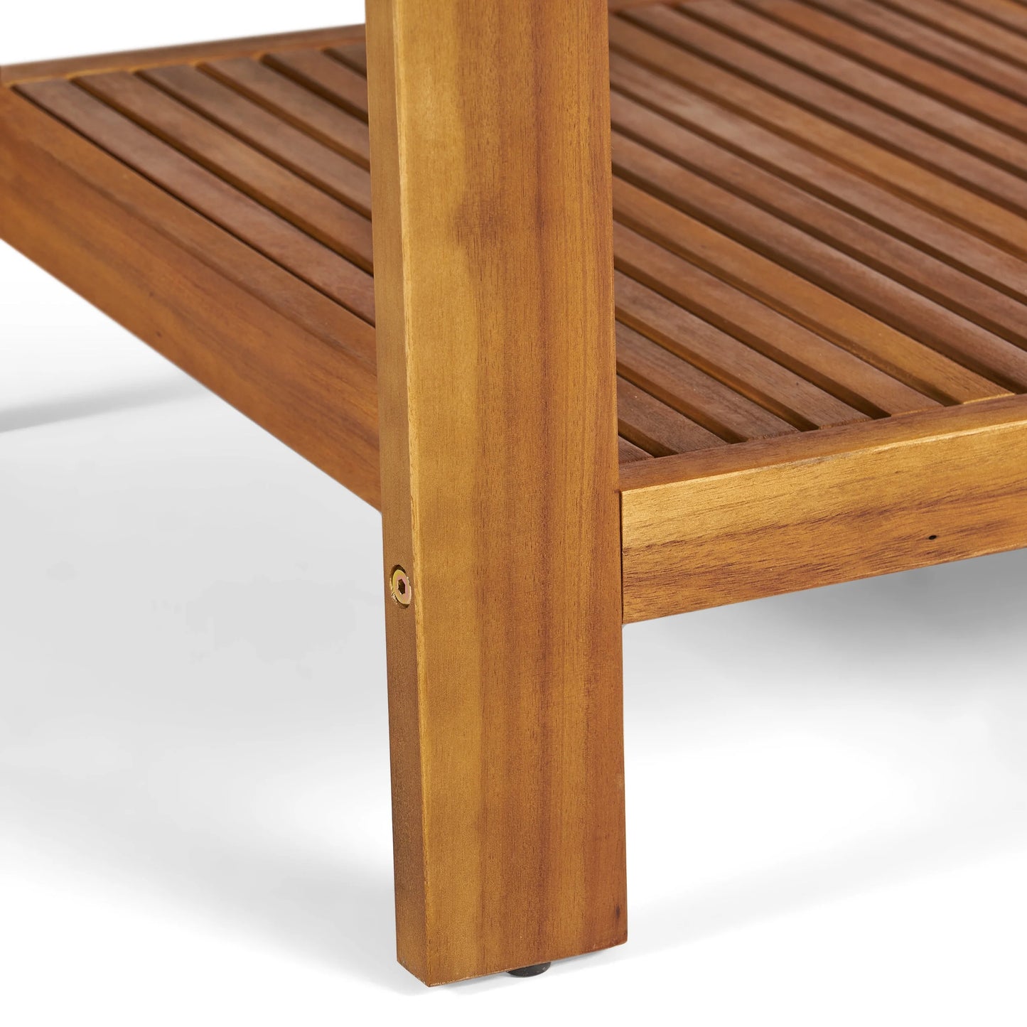 Parma 4 Piece Outdoor Wood Patio Furniture Chat Set with Water Resistant Cushions, Red