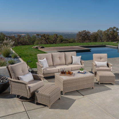 SunVilla Johanna 6-piece Outdoor Patio Deep Seating Set