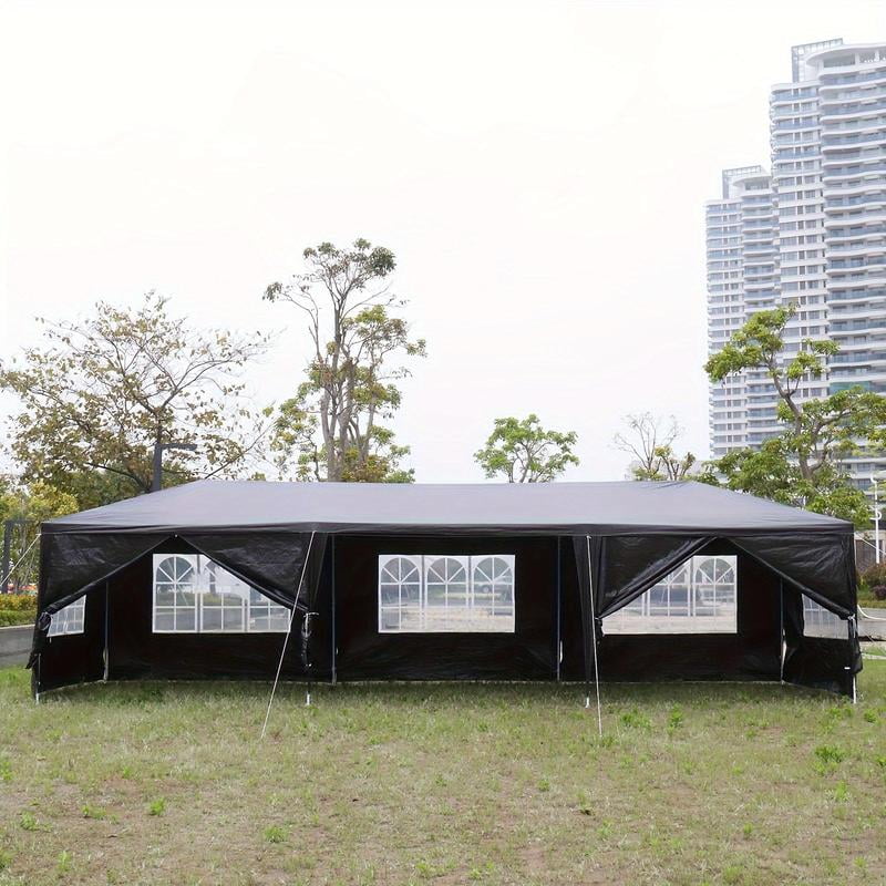 Waterproof 10'x30' Outdoor Party Tent Canopy | with 8 Removable Sidewalls for Patio, Wedding, Or Gazebo,Includes Accessories Portable Garage Storage Double Roof Curtains Double-Sided Umbrella