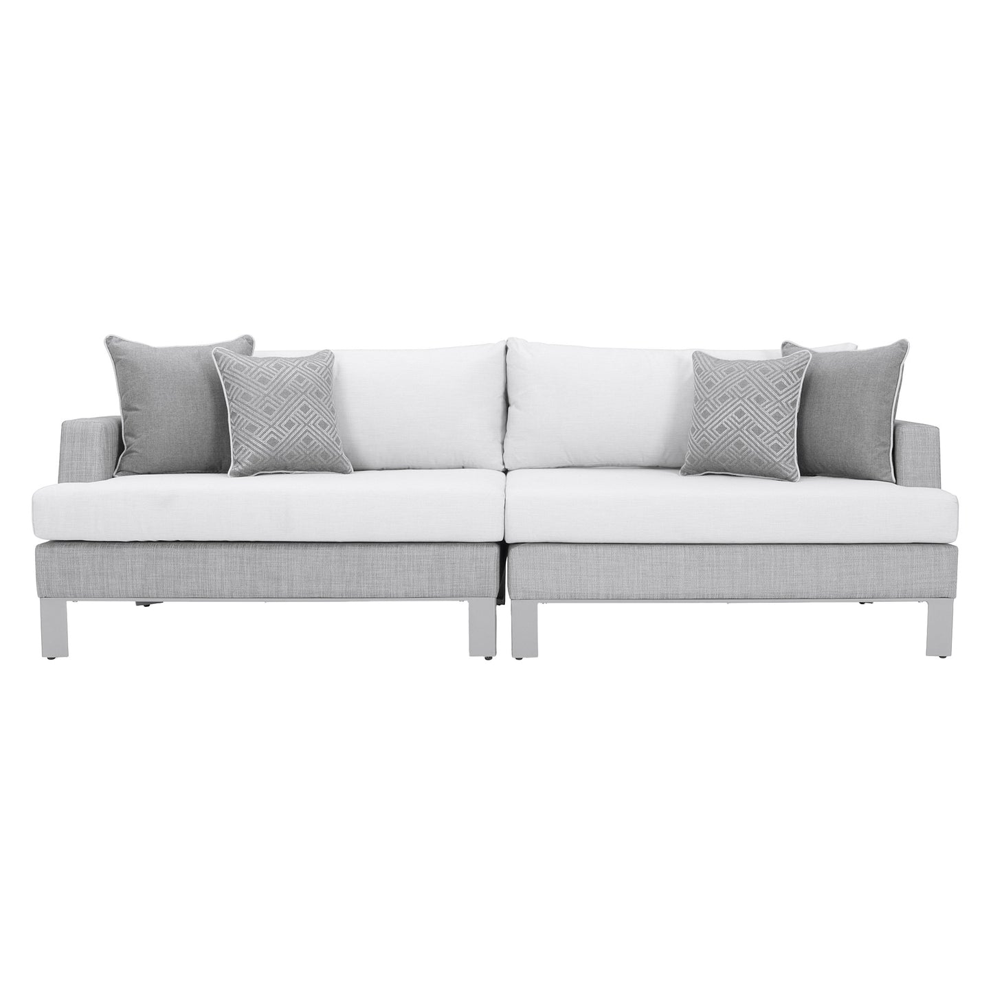 Modern Sling 6-piece Outdoor Patio Sectional Set