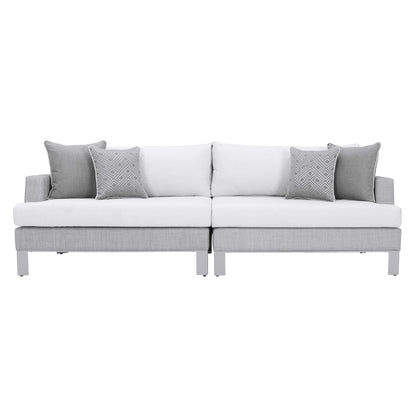 Modern Sling 6-piece Outdoor Patio Sectional Set