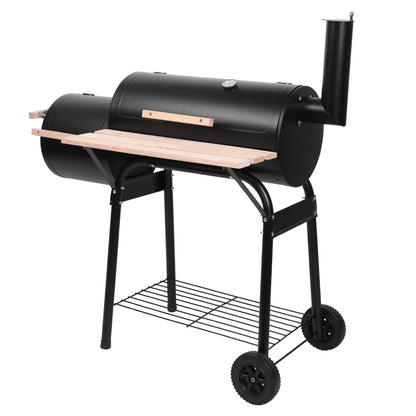 ON SALE!Goorabbit Charcoal Grill,Outdoor Cooking Grill,Outdoor BBQ Grill 24.4" L x 29.6" H Charcoal Barbecue Pit Patio Backyard Meat Cooker Smoker,Black